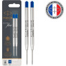 Стержень шариковый PARKER QUINKFLOW Z08 M 1мм синие чернила блистер (2шт) CW1950373
